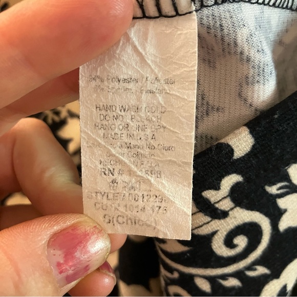 5/$20! Forever 21 black/cream floral mini dress S - Picture 6 of 7